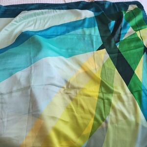 72×35 Cool Colors Silk Scarve